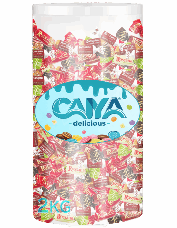 Cilindro Caramelle Rossana Gusti Assortiti 2kg