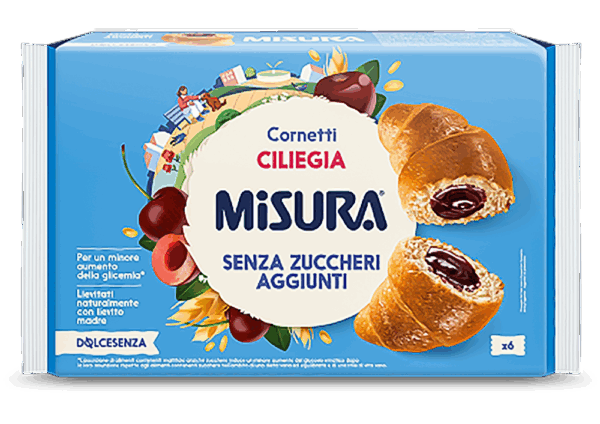Misura Dolcesenza Cornetti Ciliegia Senza Zuccheri Aggiunti 298g
