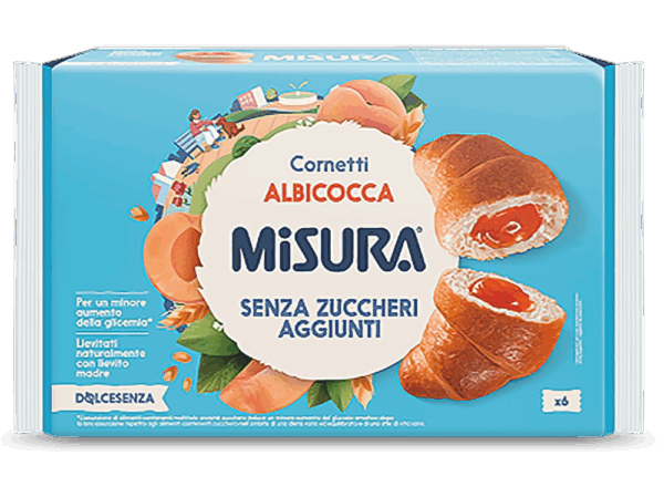 Misura Dolcesenza Cornetti Albicocca Senza Zuccheri Aggiunti 298g