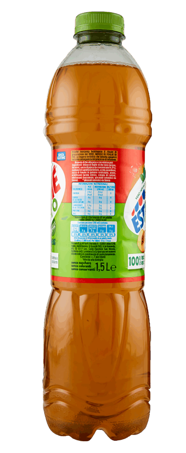 Estathè Limone Zero Bevanda di Thè al Limone Zero Zuccheri con Stevia 1,5L