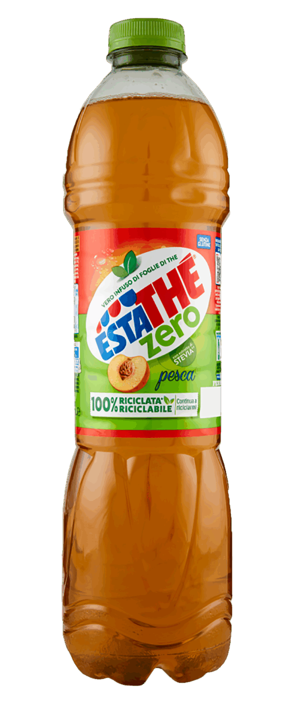 Estathè Limone Zero Bevanda di Thè al Limone Zero Zuccheri con Stevia 1,5L