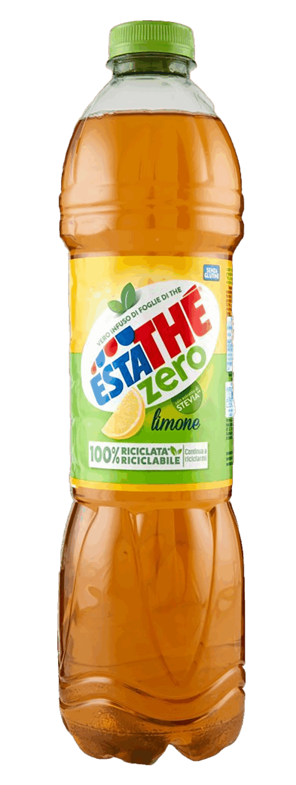 Estathè Limone Zero Bevanda di Thè al Limone Zero Zuccheri con Stevia 1,5L