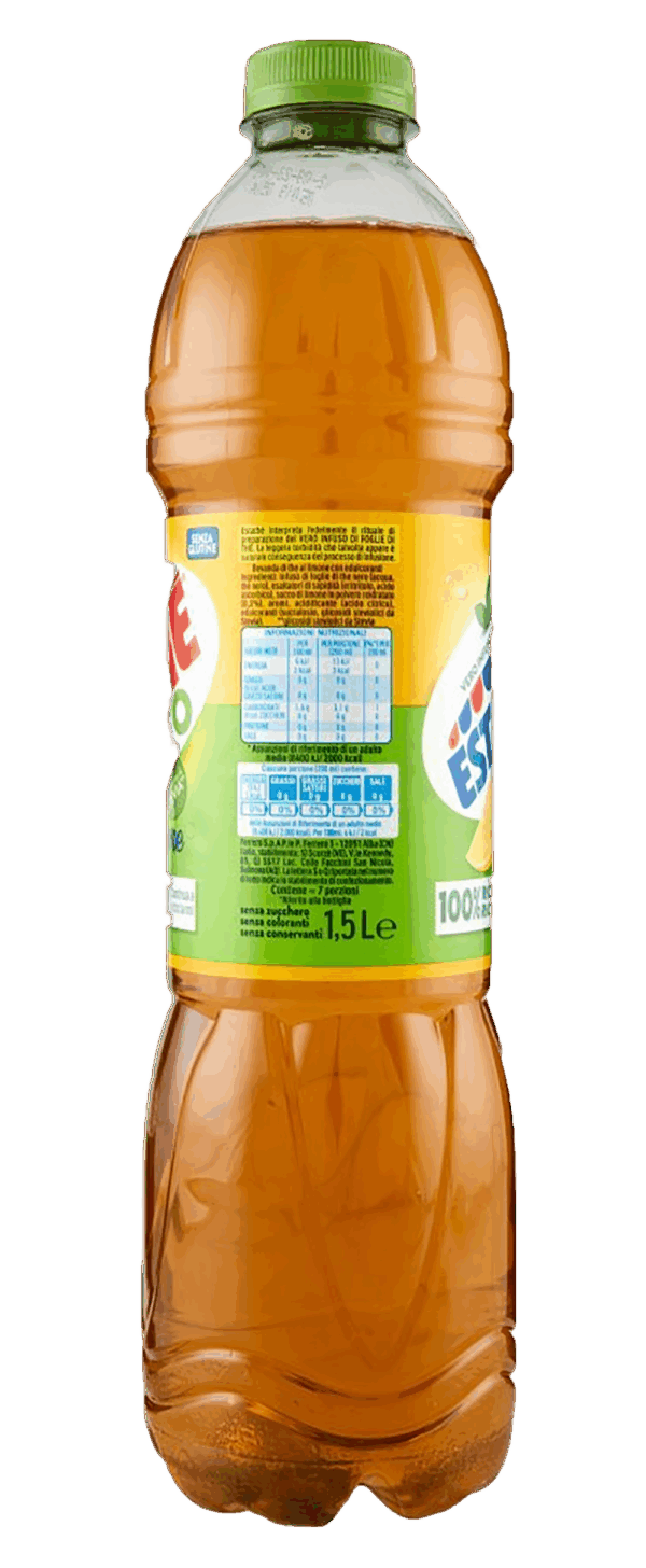 Estathè Limone Zero Bevanda di Thè al Limone Zero Zuccheri con Stevia 1,5L