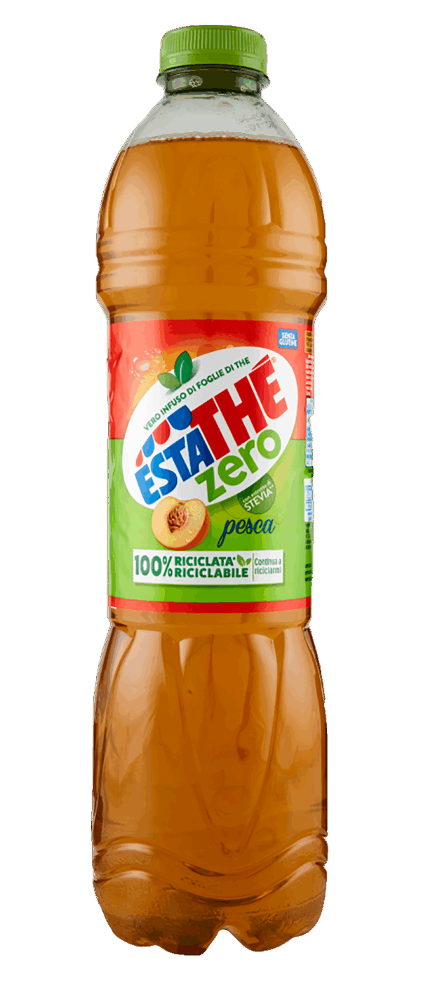 Estathè Limone Zero Bevanda di Thè al Limone Zero Zuccheri con Stevia 1,5L