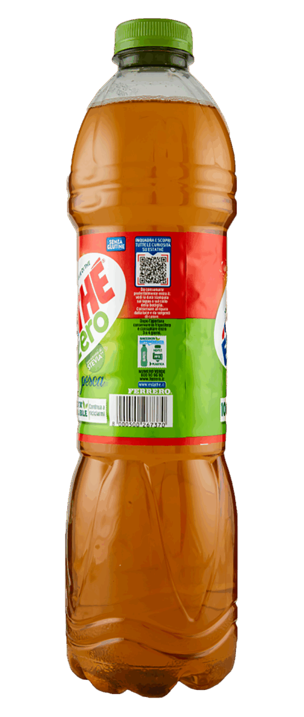 Estathè Limone Zero Bevanda di Thè al Limone Zero Zuccheri con Stevia 1,5L
