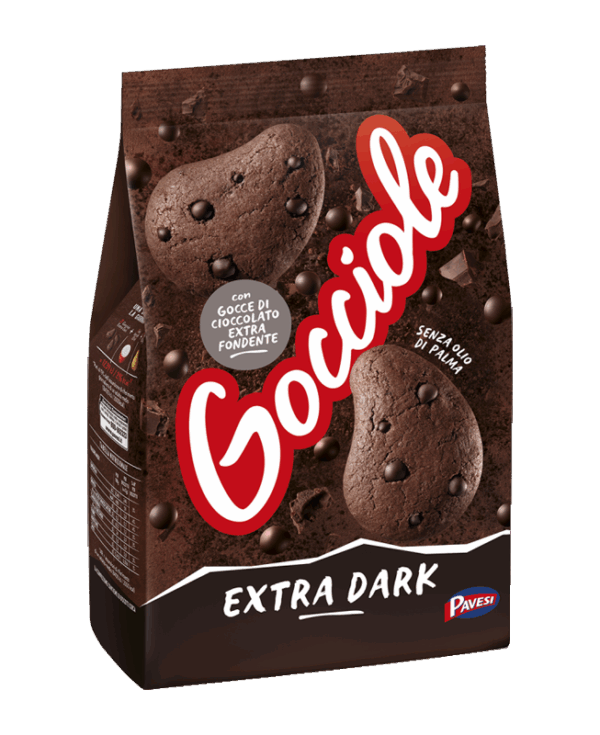 Gocciole Extra Dark Biscotti con Gocce di Cioccolato Extra Fondente 400g - immagine 2