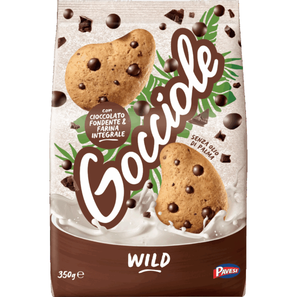 Gocciole Wild Biscotti con Cioccolato Fondente e Farina Integrale 350g - immagine 3
