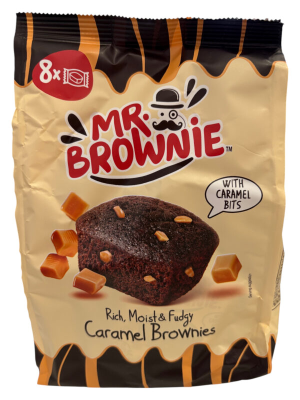 Mr. Brownie Caramel Brownies con Pezzi di Caramello 200g