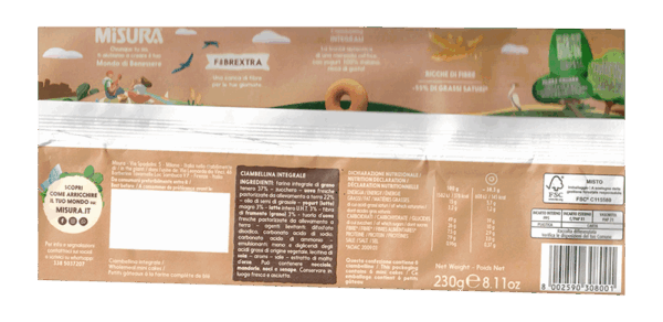 Misura Fibrextra Ciambelline Integrali 230g - immagine 2