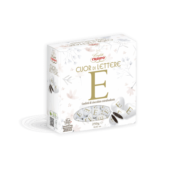 Crispo Confetti Cuor di Lettere al Cioccolato Fondente 250g - immagine 4