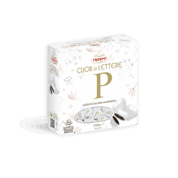 Crispo Confetti Cuor di Lettere al Cioccolato Fondente 250g - immagine 5