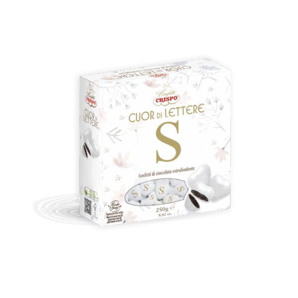 Crispo Confetti Cuor di Lettere al Cioccolato Fondente 250g - immagine 6