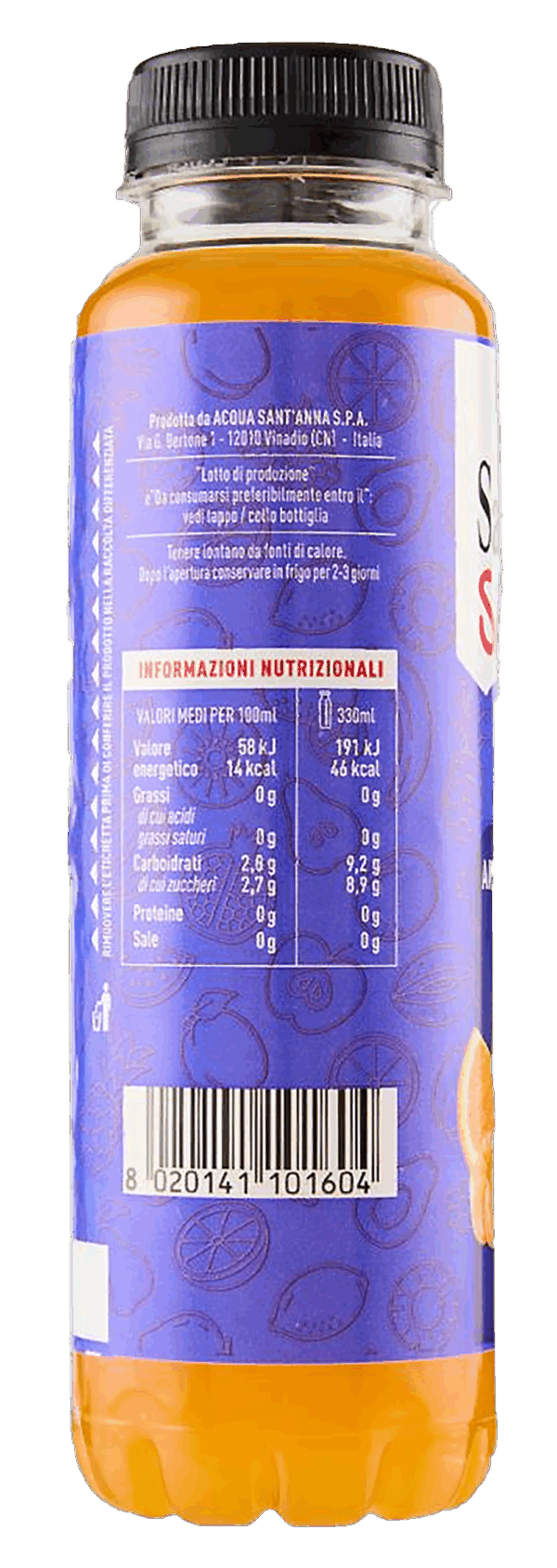 Sant'Anna SanFruit Arancia Carota Limone Senza Zuccheri Aggiunti 330ml - immagine 2