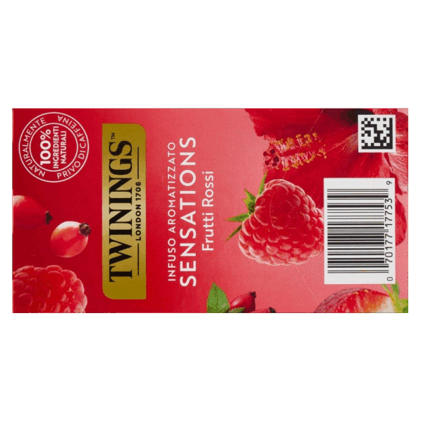 Twinings Sensations Frutti Rossi Infuso Aromatizzato Fragola e Lampone 40g