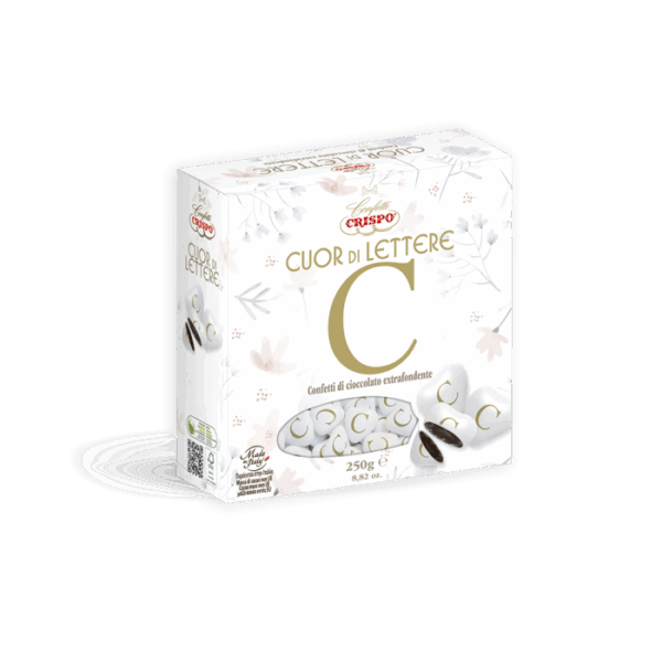 Crispo Confetti Cuor di Lettere al Cioccolato Fondente 250g - immagine 3