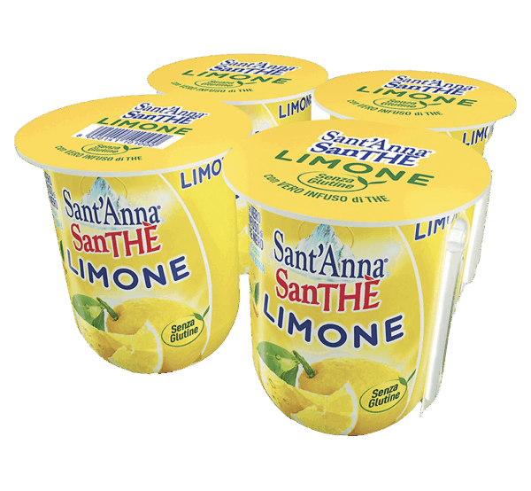 Sant'Anna SanThè Limone con Vero Infuso di Thè in Acqua Sant'Anna 4x200ml