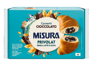 Misura Privolat Cornetti Cioccolato Senza Latte e Uova 298g