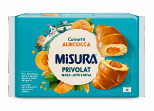 Misura Privolat Cornetti Albicocca Senza Latte e Uova 298g