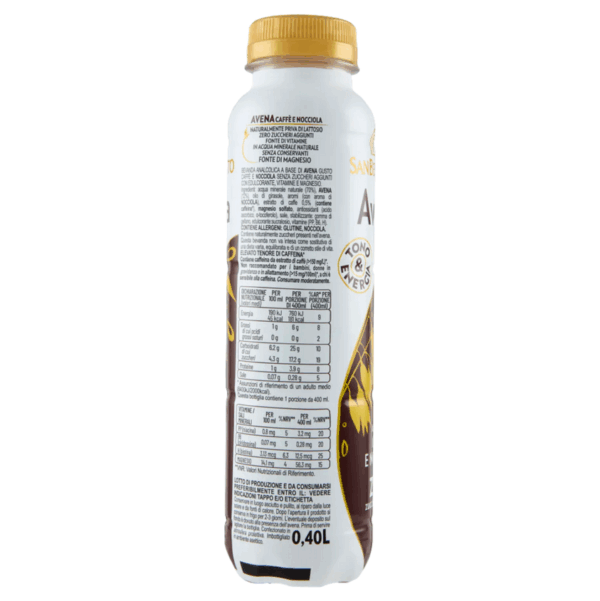 San Benedetto Avena gusto Caffe e Nocciola 400ml retro
