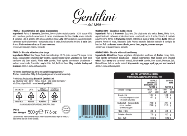 Gentilini Latta Quirinale con Favole e Osvego Mini 500g - immagine 2