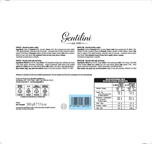 Gentilini Latta Vintage con Osvego e Novellini 500g - immagine 2