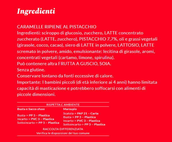 Cilindro Caramelle Rossana Pistacchio 2kg - immagine 3
