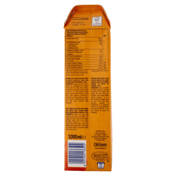 Yoga Ace Classico Arancia Bionda, Carota e Limone 1L - immagine 5