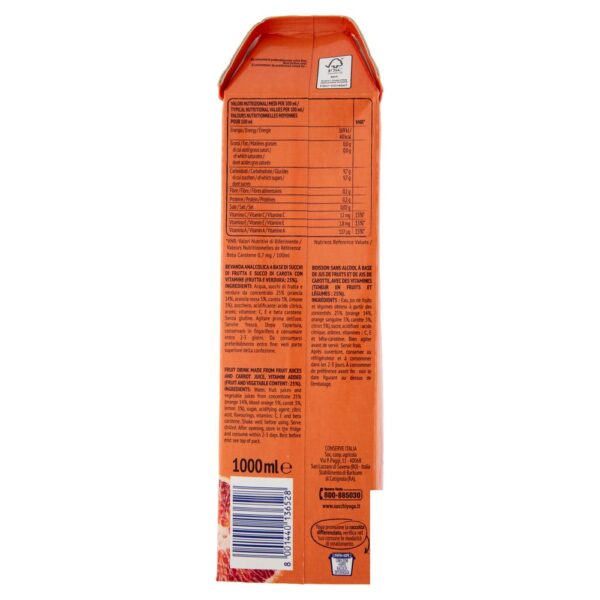 Yoga Ace Rosso Arancia Rossa, Carota e Limone 1L - immagine 4