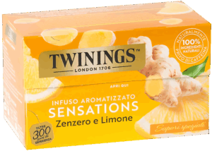 Twinings Sensations Infuso Aromatizzato allo Zenzero e al Limone 30g