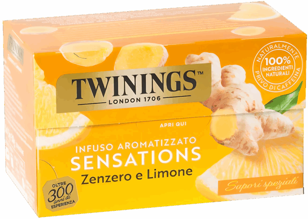 Twinings Sensations Infuso Aromatizzato allo Zenzero e al Limone 30g