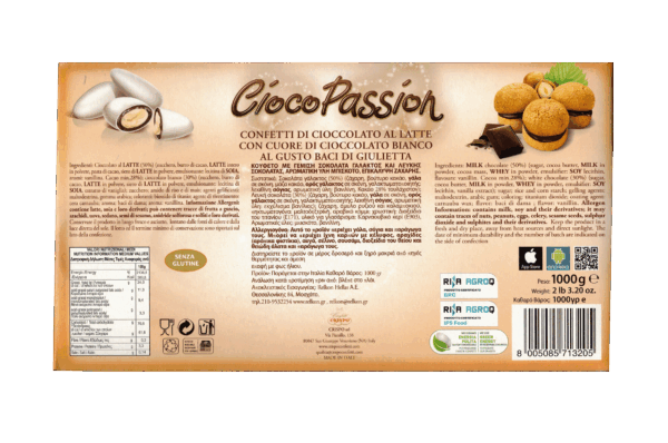 Crispo Cioco Passion Confetti Gusto Baci di Giulietta con Cioccolato al Latte e Bianco 1kg - immagine 2
