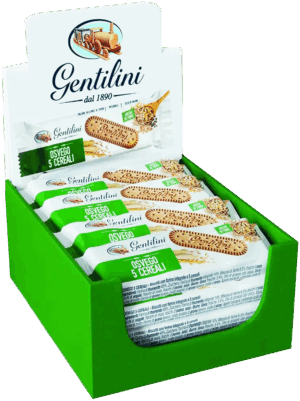 Gentilini Osvego Biscotti Secchi Integrali ai 5 Cereali ShowBox 12x27g