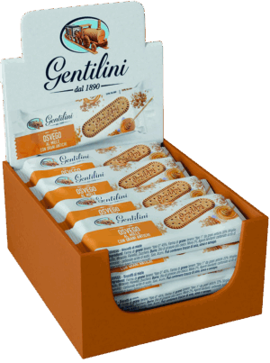 Gentilini Osvego Biscotti Secchi con Miele e Grani Antichi ShowBox 12x27g box
