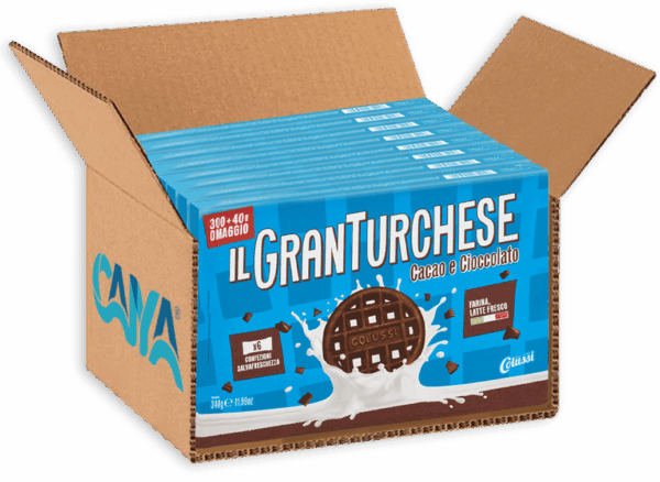 Colussi Il Granturchese Biscotti al Cacao con Gocce di Cioccolato 340g box