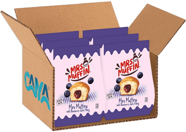 Mrs. Muffin Blueberry Mini Muffins con Marmellata di Mirtilli 200g - immagine 2