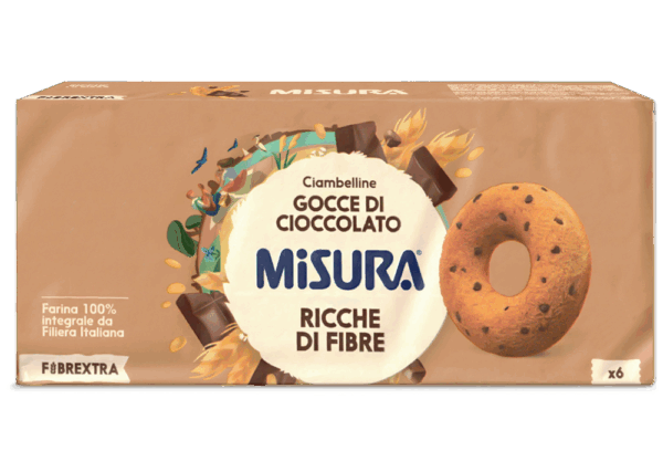 Misura Fibrextra Ciambelline Integrali con Gocce di Cioccolato 230g