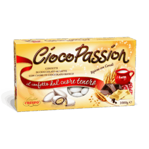 Crispo Cioco Passion Confetti Gusto Ripieno con Cereali con Cioccolato al Latte e Bianco 1kg