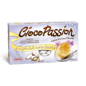 Crispo Cioco Passion Confetti Gusto Crema Chantilly con Cioccolato al Latte e Bianco 1kg