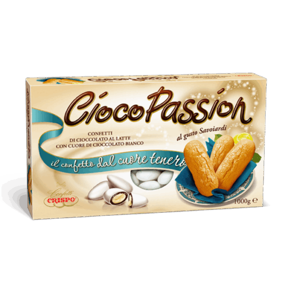 Crispo CiocoPassion Confetti Gusto Savoiardi con Cioccolato al Latte 1kg