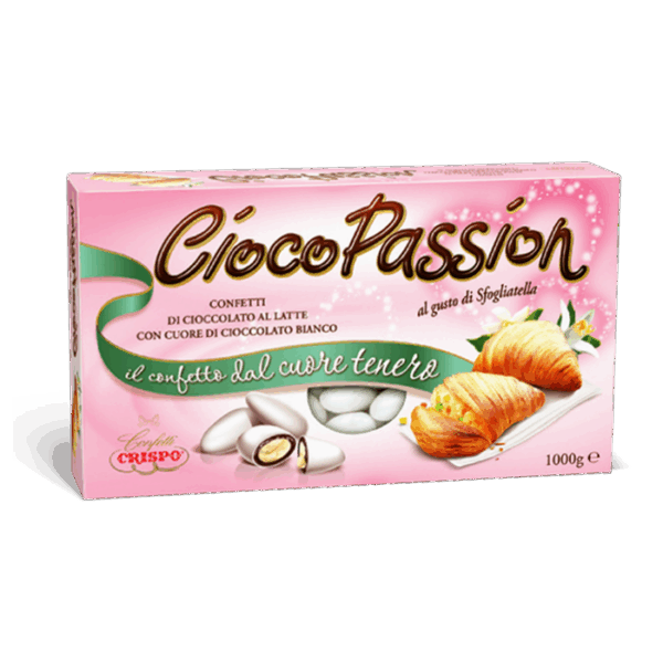 Crispo Cioco Passion Confetti Gusto Sfogliatella con Cioccolato al Latte e Bianco 1kg