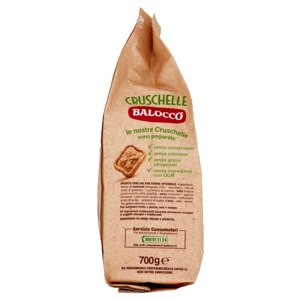 Balocco Biscotti Cruschelle Frollini Integrali 100% 700g