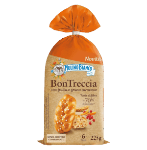 Mulino Bianco Bontreccia Pane Integrale con Frutta e Grano Saraceno 225g