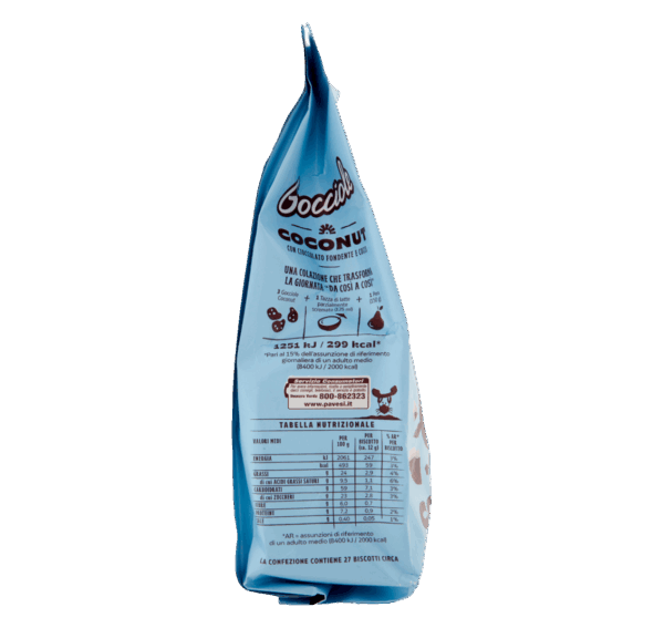 Gocciole Coconut Biscotti con Cocco e Cioccolato Fondente 320g