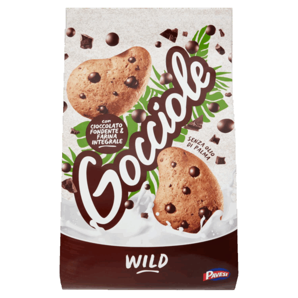 Gocciole Wild Biscotti con Cioccolato Fondente e Farina Integrale 350g - immagine 4