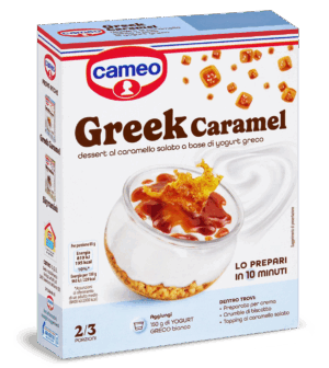 Cameo Greek Caramel Preparato per Dessert al Caramello Salato a Base di Yogurt 100g