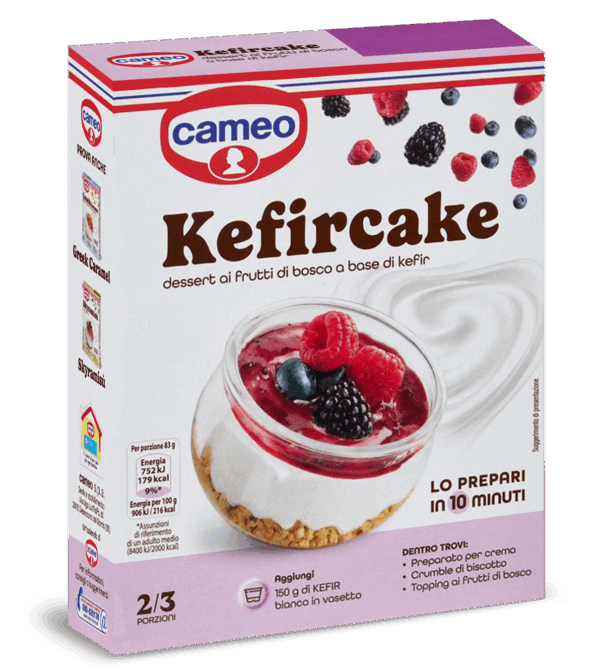 Cameo Kefircake Preparato per Dessert ai Frutti di Bosco a Base di Kefir 100g