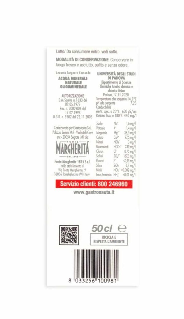 Gastronauta Acqua Minerale NATURALE Oligominerale in Brick 50cl - immagine 3