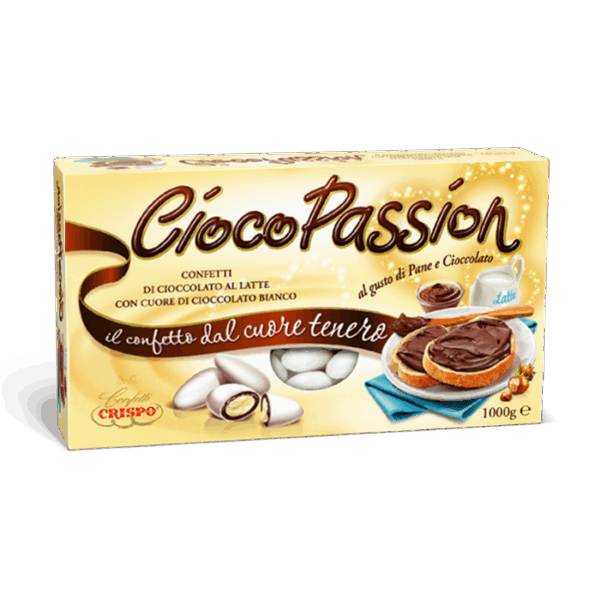 Crispo Cioco Passion Confetti Gusto Pane e Cioccolato con Cioccolato al Latte e Bianco 1kg