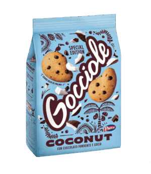 Gocciole Coconut Biscotti con Cocco e Cioccolato Fondente 320g