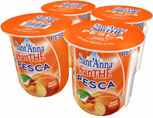 Sant'Anna SanThè Pesca con Vero Infuso di Thè in Acqua Sant'Anna 4x200ml